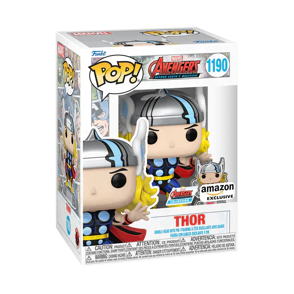 POP! THOR (WITH PIN) - AVENGERS: BEYOND EARTH'S MIGHTIEST - Amazon Exclusive
