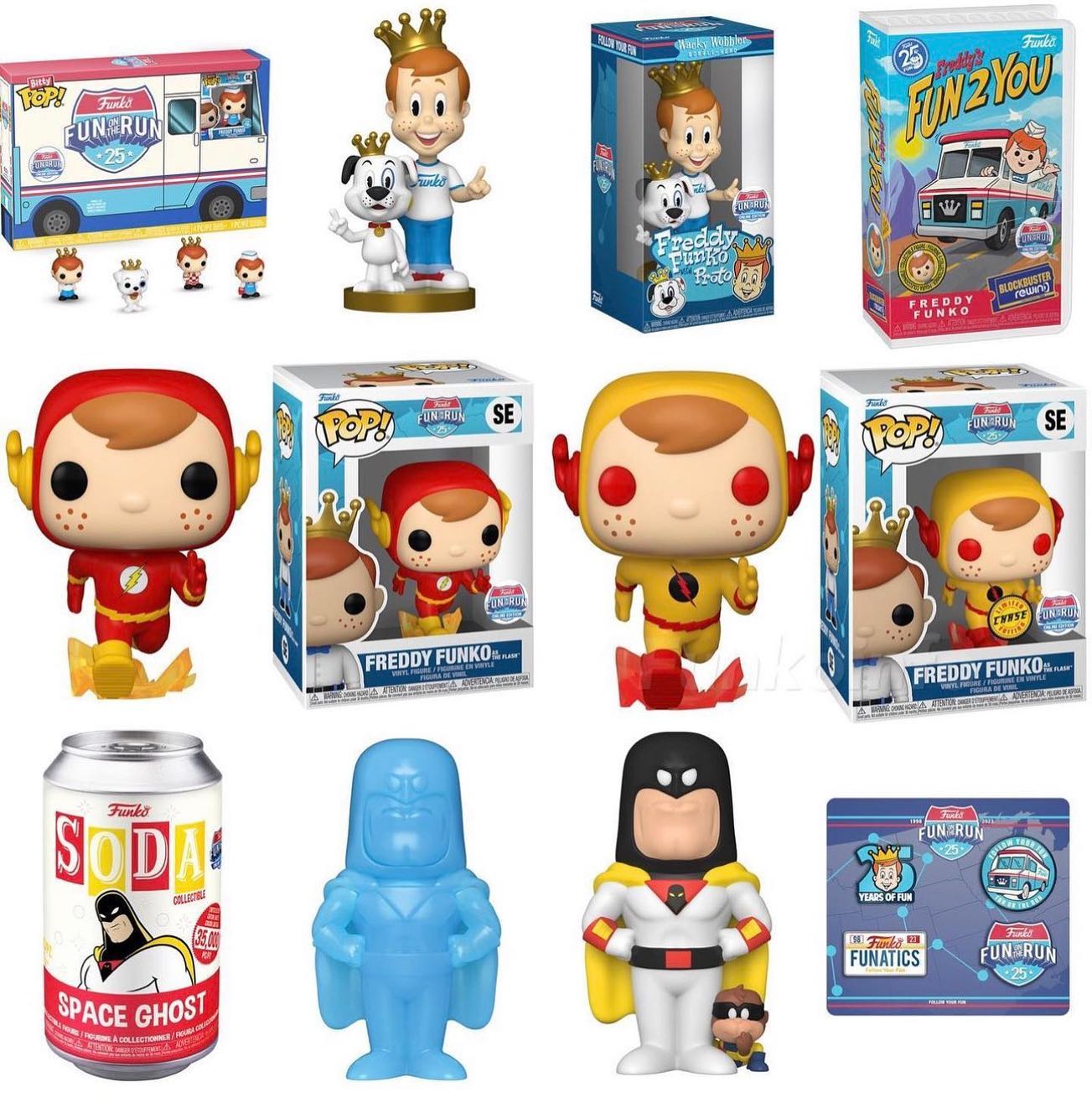 FREDDY FUNKO FUNKO 25TH ANNIVERSARY FUN ON THE RUN BOX