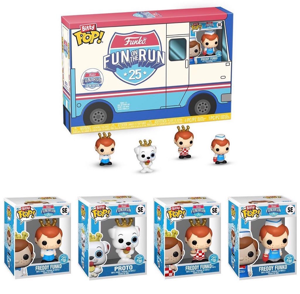 FREDDY FUNKO FUNKO 25TH ANNIVERSARY FUN ON THE RUN BOX