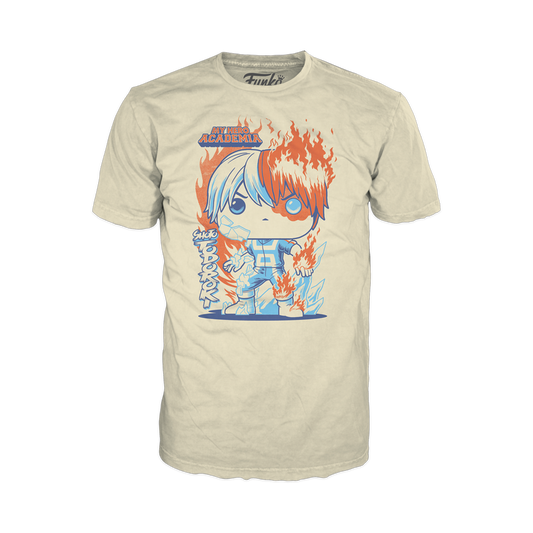 MY HERO ACADEMIA SHOTO TODOROKI BOXED TEE