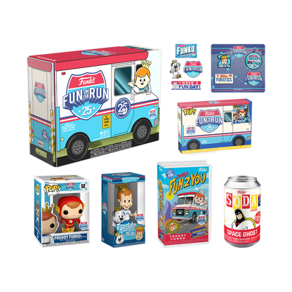 FREDDY FUNKO FUNKO 25TH ANNIVERSARY FUN ON THE RUN BOX