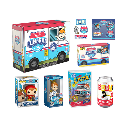 FREDDY FUNKO FUNKO 25TH ANNIVERSARY FUN ON THE RUN BOX