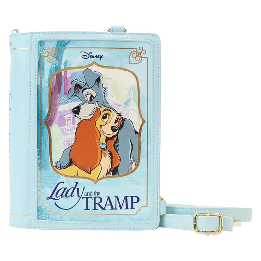 LF DISNEY LADY AND THE TRAMP CLASSIC BOOK CONVERTIBLE CROSSBODY BAG